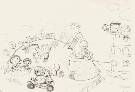 《發現財富的眼光》手稿 / 書籍封面插畫 / 財富管理協會